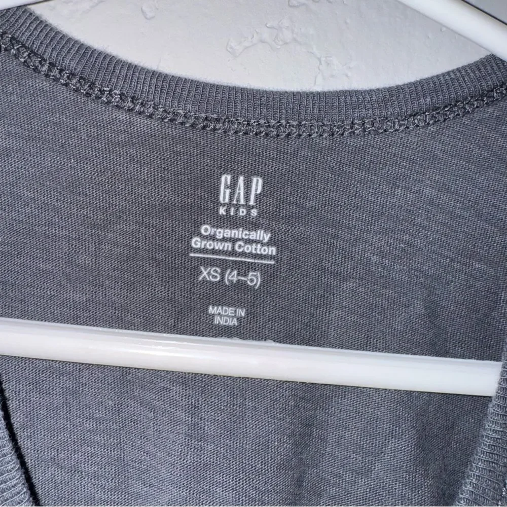 Kid's GAP Grey Peace Out Tank Top